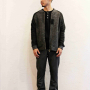 Sliver ZIP Blousonスタイル(CHACOAL)