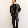 Sliver ZIP Blousonスタイル(CHACOAL)