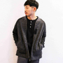 Sliver ZIP Blousonスタイル(CHACOAL)
