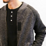 Sliver ZIP Blousonスタイル(CHACOAL)