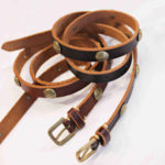 CONCHO LEATHER BELT