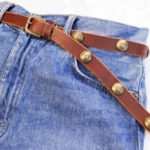 CONCHO LEATHER BELT