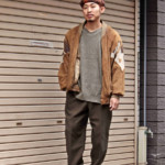 デザインスウェードブルゾン