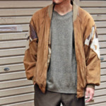 デザインスウェードブルゾン