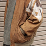 デザインスウェードブルゾン