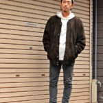 デザインスウェードブルゾン