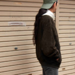 デザインスウェードブルゾン