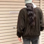 デザインスウェードブルゾン