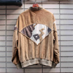 デザインスウェードブルゾン