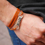 レザー×シルバー