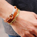 レザー×シルバー