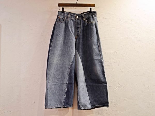 SUNY SIDE UPのREMAKE DENIM BAGGY PANTS