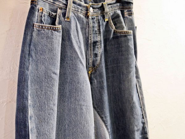 SUNY SIDE UPのREMAKE DENIM BAGGY PANTS