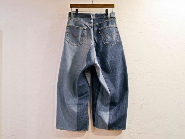SUNY SIDE UPのREMAKE DENIM BAGGY PANTS
