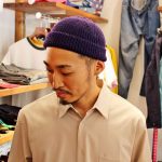 浅めのニットキャップ