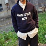 スウェットはハーフジップが気分！