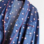 サテンパジャマガウン