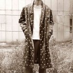 サテンパジャマガウン