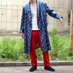 サテンパジャマガウン