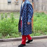 サテンパジャマガウン