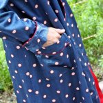 サテンパジャマガウン