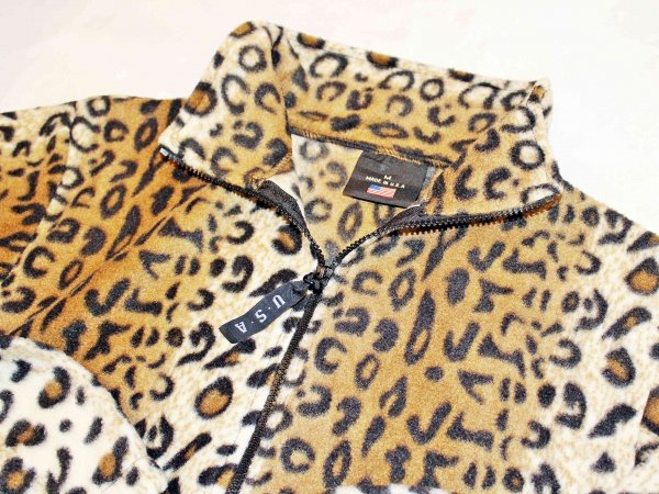 LEOPARD FLEECE JACKET