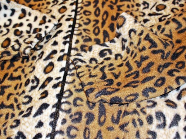 LEOPARD FLEECE JACKET