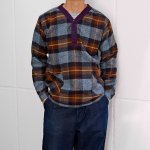 チェックプルオーバーシャツ