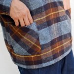 チェックプルオーバーシャツ