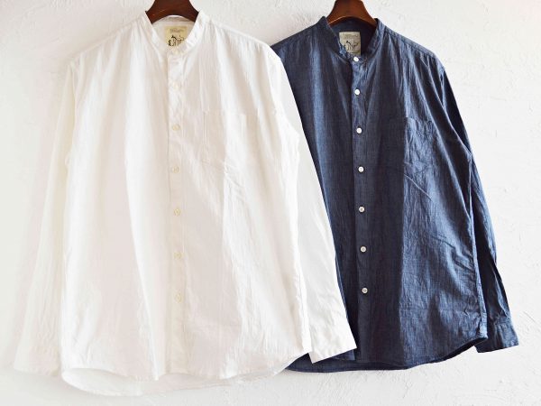 SHARKEY’Sのスタンドカラーシャツ