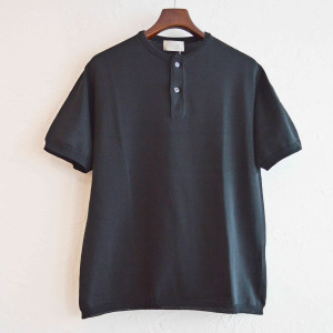 sogliaのコットンニットヘンリーTee