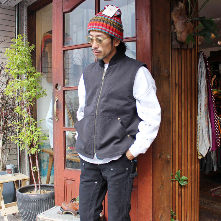 Corner Stone（XL）ダックベスト＊ワークベスト＊企業ロゴ＊中綿 CornerStoneのダックベスト | blog | LEATHER TRAMP（レザートランプ）