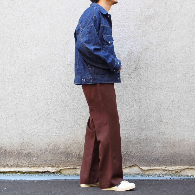 REMAKE WAIST DRAWSTRING VINTAGE SLACKS
