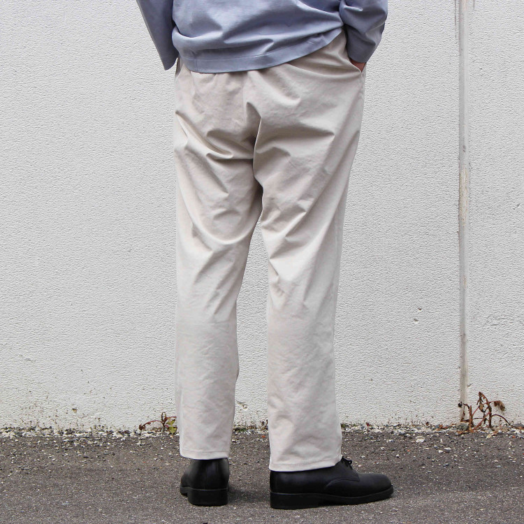 LINEN BLEND SEMI WIDE TROUSERS