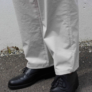 LINEN BLEND SEMI WIDE TROUSERS
