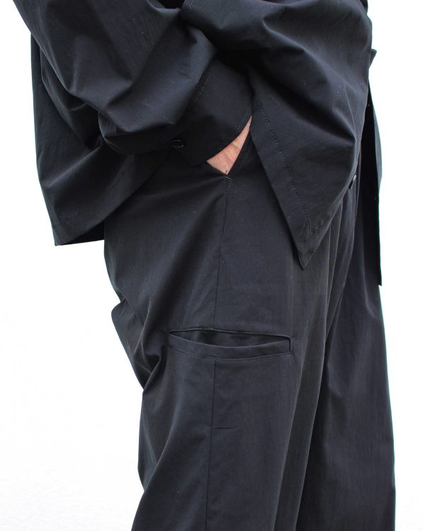 夜洗って朝には乾く、ジャケットシャツ&パンツ