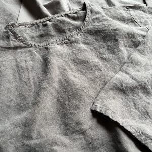ANTIQUE LINEN TOP / OVER DYE