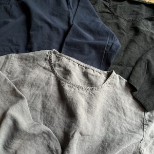 ANTIQUE LINEN TOP / OVER DYE