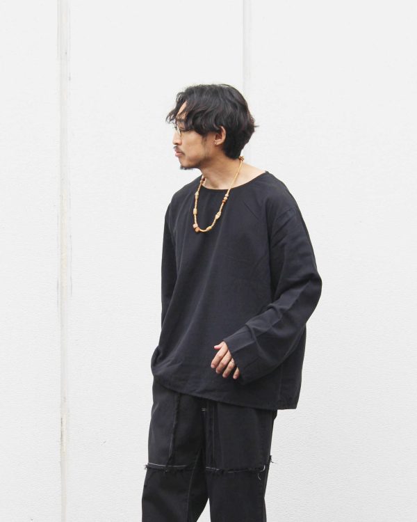 ANTIQUE LINEN TOP / OVER DYE