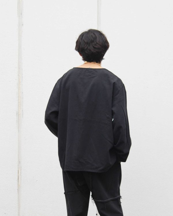 ANTIQUE LINEN TOP / OVER DYE