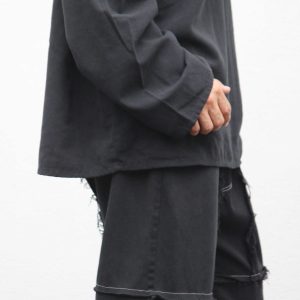 ANTIQUE LINEN TOP / OVER DYE