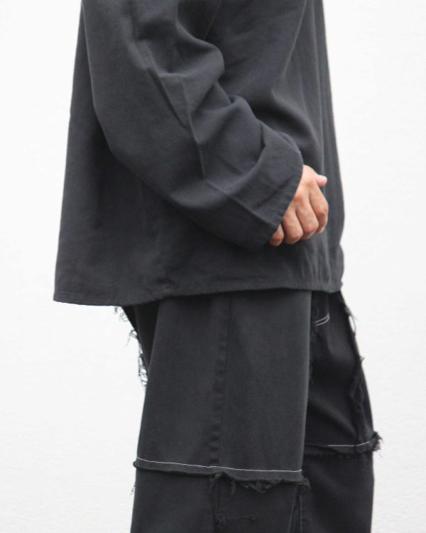 ANTIQUE LINEN TOP / OVER DYE