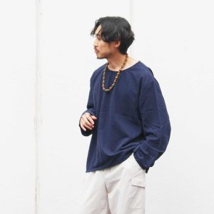 ANTIQUE LINEN TOP / OVER DYE