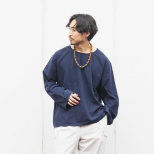 ANTIQUE LINEN TOP / OVER DYE