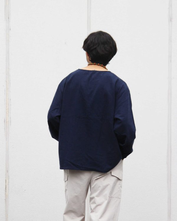 ANTIQUE LINEN TOP / OVER DYE