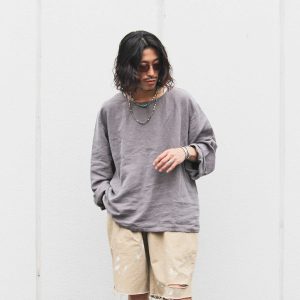 ANTIQUE LINEN TOP / OVER DYE