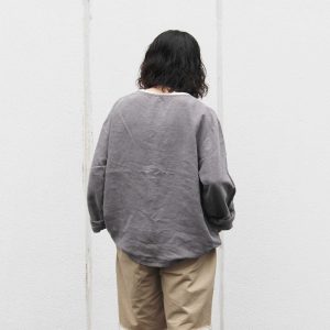 ANTIQUE LINEN TOP / OVER DYE