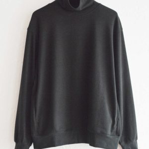 LOUNGE SUEDE HIGH NECK SWEAT