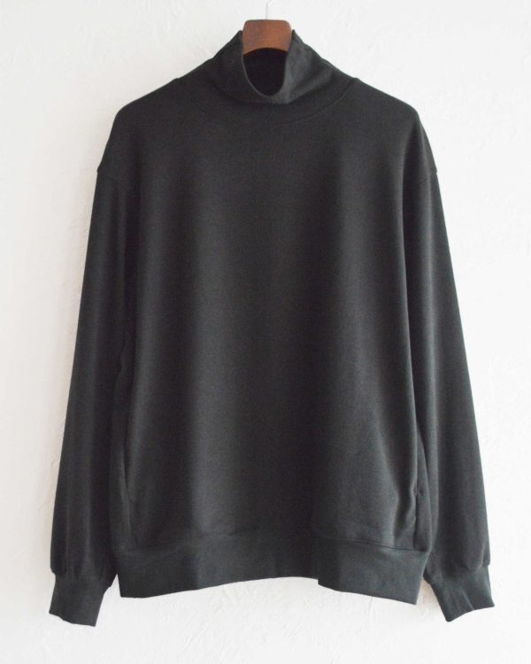 LOUNGE SUEDE HIGH NECK SWEAT