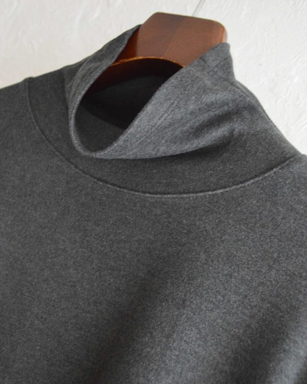 LOUNGE SUEDE HIGH NECK SWEAT